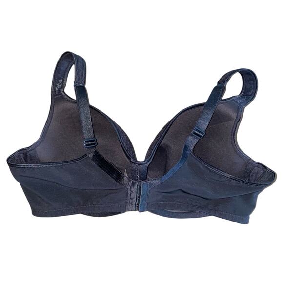 CACIQUE Black Lace Underwire Bra Size 40D Lingerie Unpadded Adjustable Straps - Picture 3 of 7